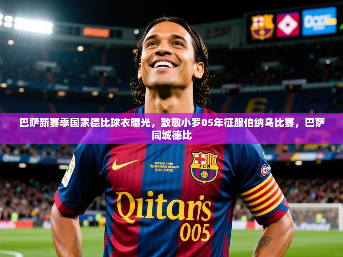 2025九游棋牌app巴萨新赛季国家德比球衣曝光，致敬小罗05年征服伯纳乌比赛，巴萨同城德比